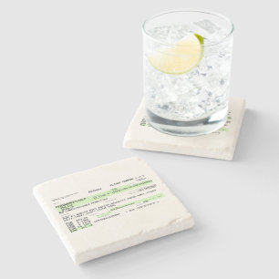 Porta-copo De Pedra Passagem de Embarque - Retro