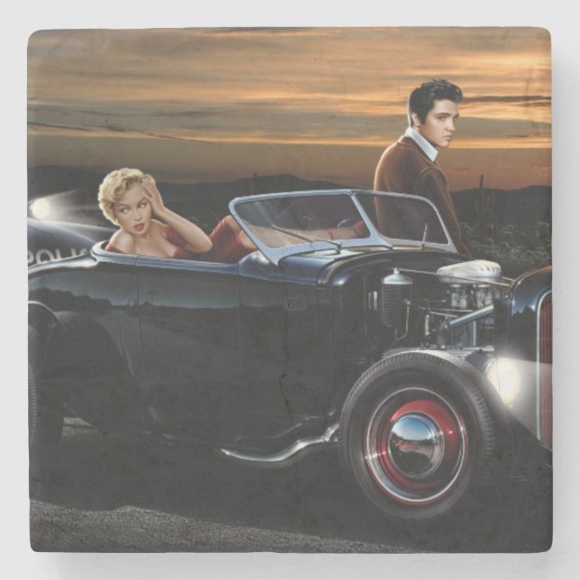 Porta-copo De Pedra Passeio da alegria (Frente)