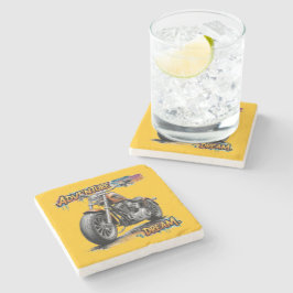 Porta-copo De Pedra Passeio Sonho de Aventura – Motocicleta Chopper Vi
