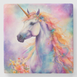 Porta-copo De Pedra Pastel Color Unicorn