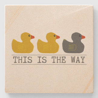Porta-copo De Pedra Pato de Minnesota Duck Cinza Pato - Este é o camin