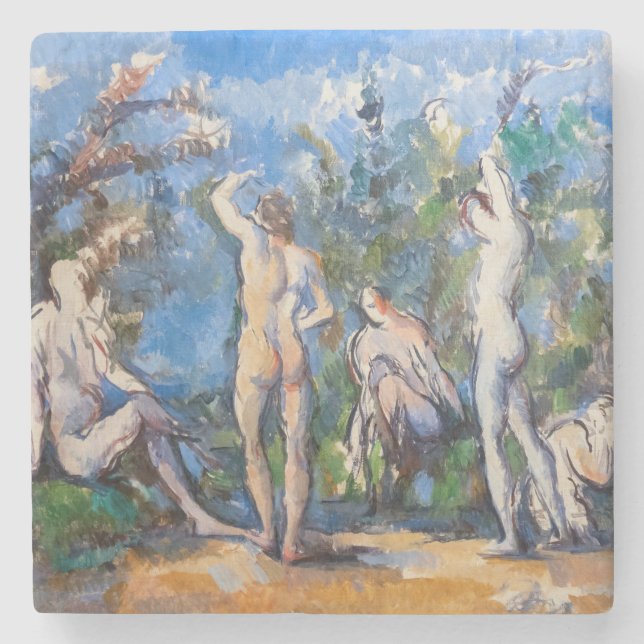 Porta-copo De Pedra Paul Cezanne - Cinco Bathers (Frente)