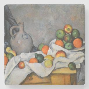 Porta-copo De Pedra Paul Cezanne - Cortina, Jug e Fruta Bowl