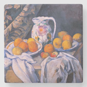 Porta-copo De Pedra Paul Cezanne - Natureza Morta com uma Cortina