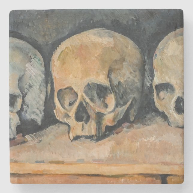 Porta-copo De Pedra Paul Cezanne - O Caveira Três (Frente)