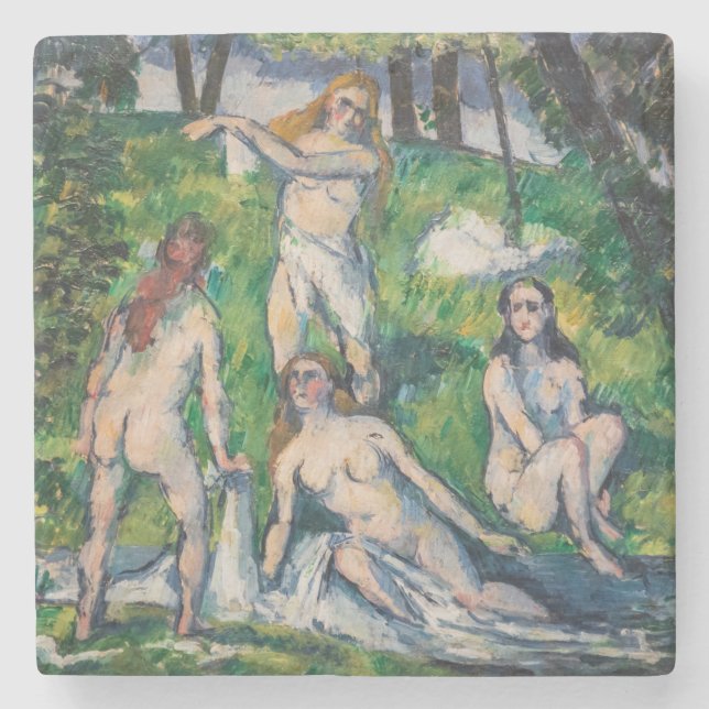 Porta-copo De Pedra Paul Cezanne - Quatro Bathers (Frente)