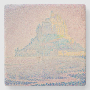 Porta-copo De Pedra Paul Signac - Mont Saint Michel, Névoa e Sol