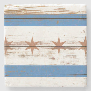 Porta-copo De Pedra Pavilhão velho Wooden Chicago