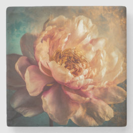 Porta-copo De Pedra Peach Beauty