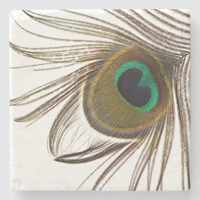 Porta-copo De Pedra  Peacock Feather    (Frente)