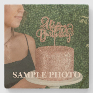 Porta-copo De Pedra Pedra Personalizada para Copos com Foto – Aniversá