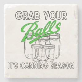 Porta-copo De Pedra Pegue seus potes... é a estação de latas