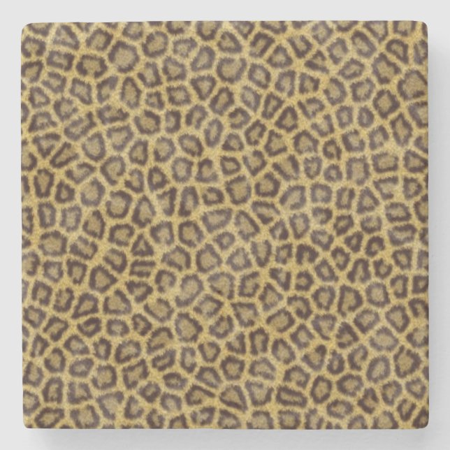 Porta-copo De Pedra Pele do leopardo (Frente)