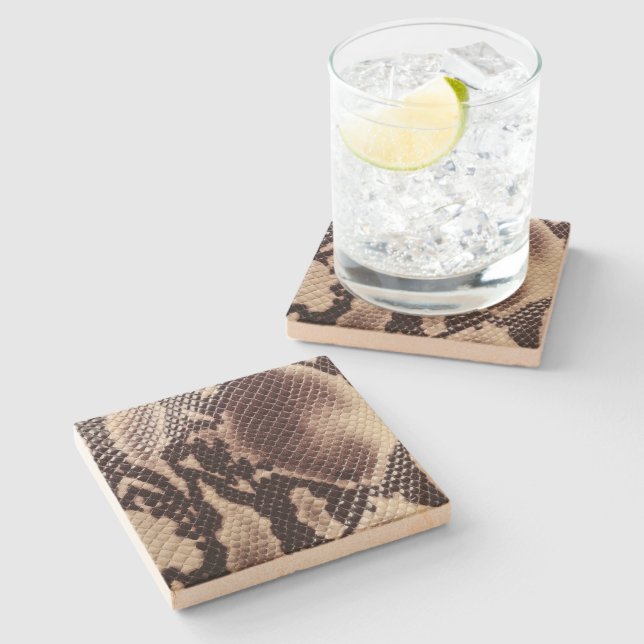 Porta-copo De Pedra Pele do Porta copos-Cobra do arenito (Lateral)