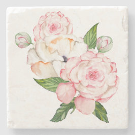 Porta-copo De Pedra Peões de aquarelas de cor tenra