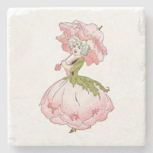 Porta-copo De Pedra Peony Lady Stone Beefetive Coaster