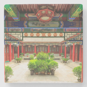 Porta-copo De Pedra Pequeno Templo de Ganso Selvagem, China