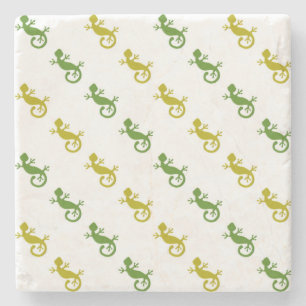 Porta-copo De Pedra Pequenos lagartos bonitos