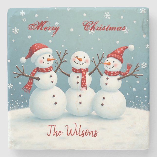 Porta-copo De Pedra Personalizado (Frente)