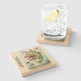 Porta-copo De Pedra Personalized cartoon artwork weired fish Fun art