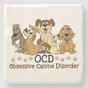 Porta-copo De Pedra Perturbação Canina Obsessiva de OCD