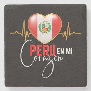 Porta-copo De Pedra Peru en el Corazon Orgulho Peruano