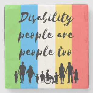Porta-copo De Pedra pessoas de incapacidade também são pessoas