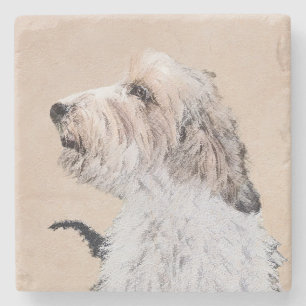 Porta-copo De Pedra Petit Basset Griffon Vendéen Painting - Arte Canin