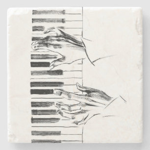 Porta-copo De Pedra Piano