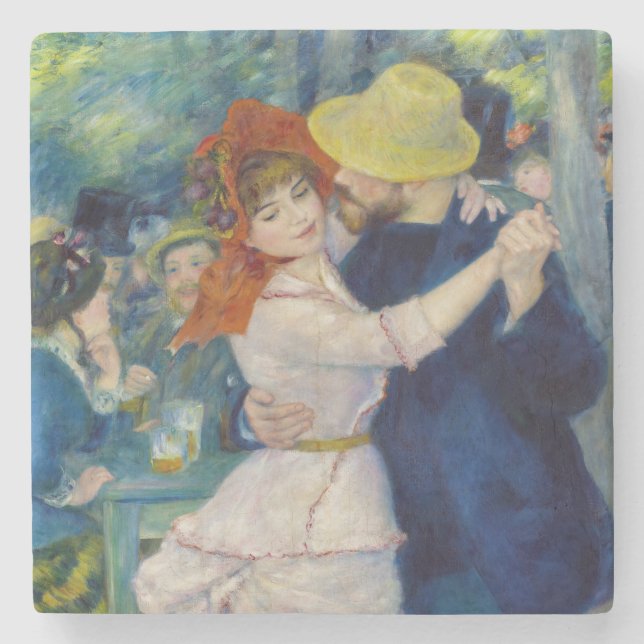 Porta-copo De Pedra Pierre-Auguste Renoir - Dança em Bougal (Frente)