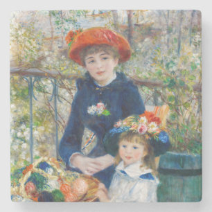Porta-copo De Pedra Pierre-Auguste Renoir - Duas irmãs no Terraço