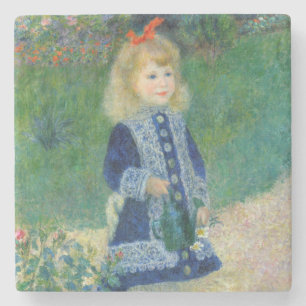 Porta-copo De Pedra Pierre-Auguste Renoir - Uma Menina com um Regador