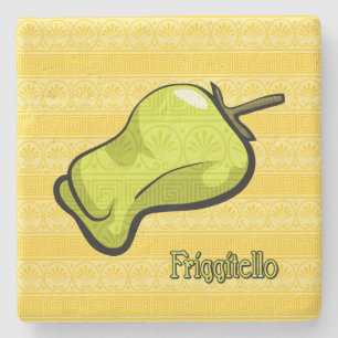 Porta-copo De Pedra Pimentão Friggitello Stone Coaster