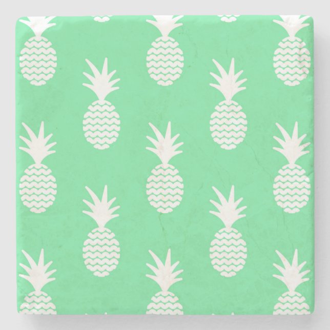 Porta-copo De Pedra Pineapple Mint Padrão 2 (Frente)