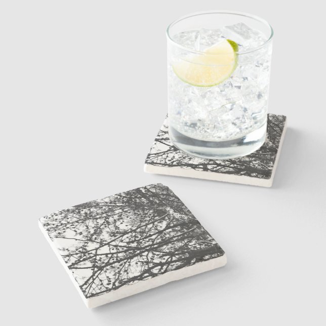 Porta-copo De Pedra PineCones Mensal (Lateral)