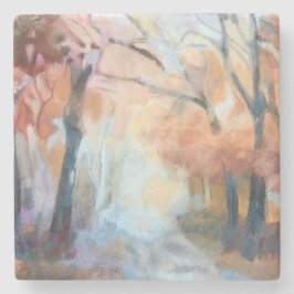 Porta-copo De Pedra Pintados à mão pés de laranja-amarelos modernos