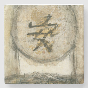 Porta-copo De Pedra Pintura da Tranquilidade Chinesa por Mauro