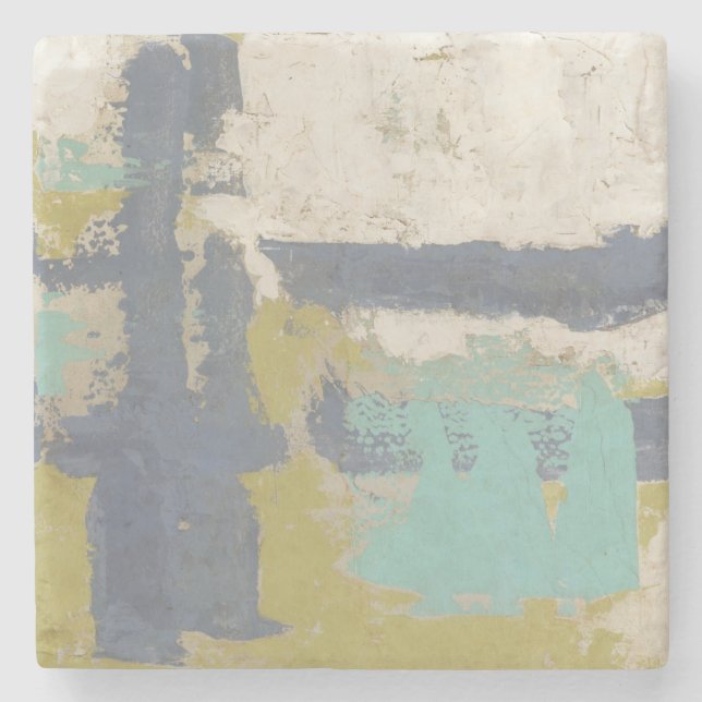 Porta-copo De Pedra Pintura de expressão livre moderna (Frente)