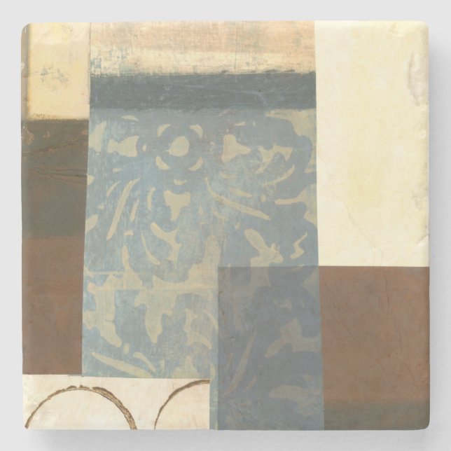 Porta-copo De Pedra Pintura em painel moderno (Frente)