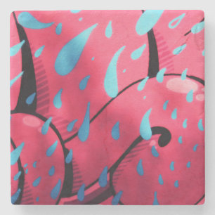 Porta-copo De Pedra pintura úmida