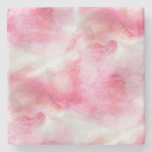 Porta-copo De Pedra pintura vanguardista vermelha 2 da mão do fundo da