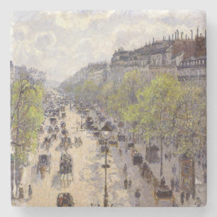 Porta-copo De Pedra Pissarro - Boulevard Montmartre, Primavera