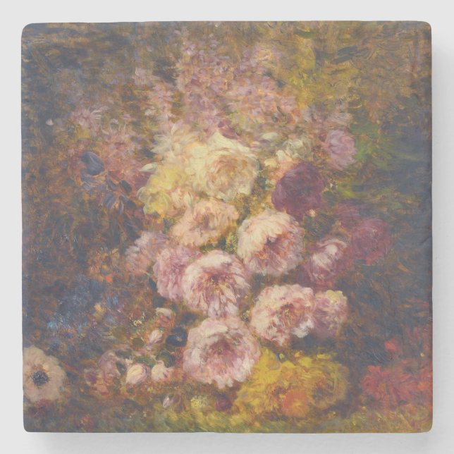 Porta-copo De Pedra Pivoines - Félix Ziem (Frente)