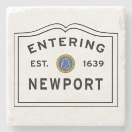 Porta-copo De Pedra Placa de Entrada de Newport