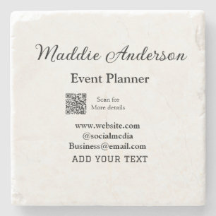 Porta-copo De Pedra planejador de eventos adicionar nome Q R detalhes 