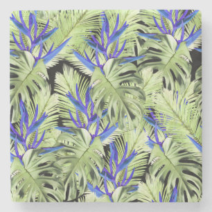 Porta-copo De Pedra Plantas tropicais 2.