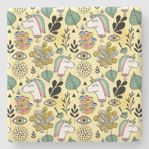 Porta-copo De Pedra Pobre Unicórnio