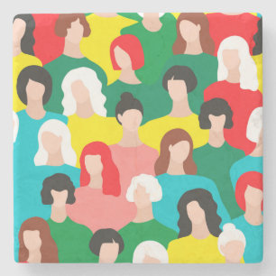 Porta-copo De Pedra Poder feminino