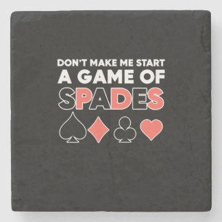Porta-copo De Pedra Poker Não Me Faz Iniciar Um Jogo