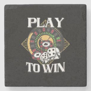 Porta-copo De Pedra Poker Play To Win